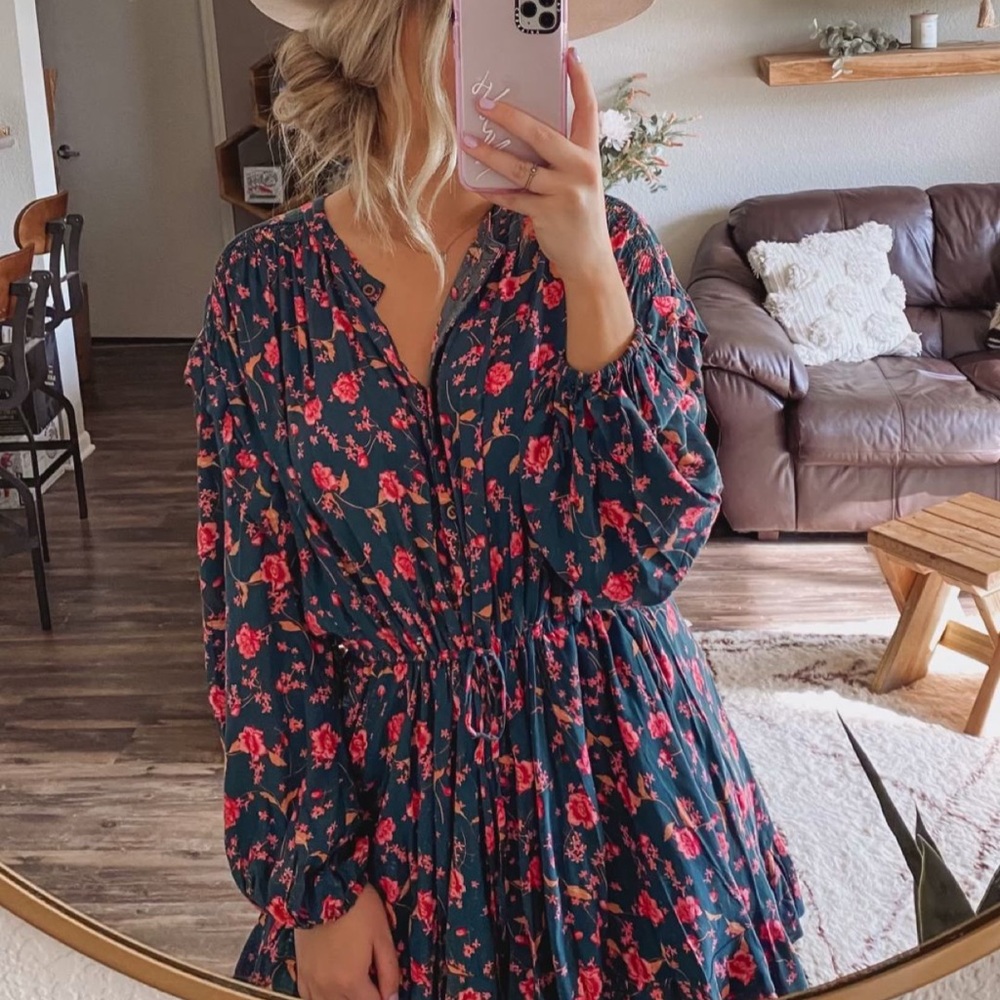 Free People Flower fields floral tunic